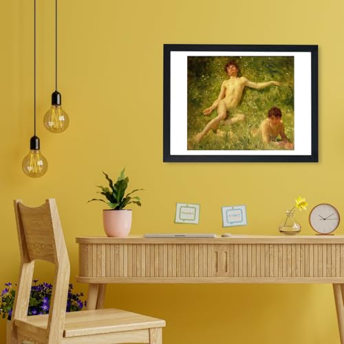 Affiche encadrée Henry Scott Tuke The Sunbathers Medium tableau impressionniste mer - 2