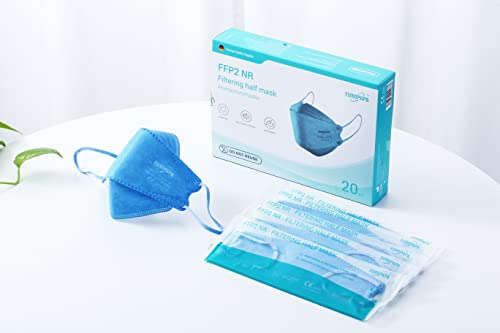 EUROPAPA® 40x FFP2 maschere blu a forma di pesce