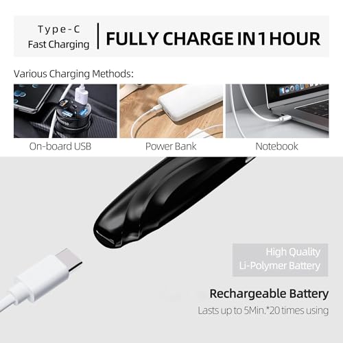 EYECURL Heated Eyelash Curler, S600 Heated Lash Curler, Accurate Temperature Control Electric Eyelash Curler Heated Curlers - Natural Long Lasting Makeup (Black Ink/Silver, S600-148MM)