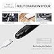 EYECURL Heated Eyelash Curler, S600 Heated Lash Curler, Accurate Temperature Control Electric Eyelash Curler Heated Curlers - Intelligent Power Off, Natural Long Lasting Makeup - Black Ink/Silver