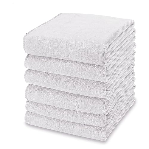 kimteny Paños de cocina de 13 x 28 pulgadas, paños de cocina de alta calidad de 400 GSM, paños de limpieza de microfibra de terciopelo coral súper absorbentes, trapos de secado rápido para lavar