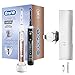 Oral-B Genius 10900N Spazzolini Elettrici Ricaricabili con 2 Manici Connessi, 1 Color Oro Rosa e 1 Nero, 6 Modalità, 2 Testine di Ricambio, 1 Custodia da Viaggio, Versione Vecchia