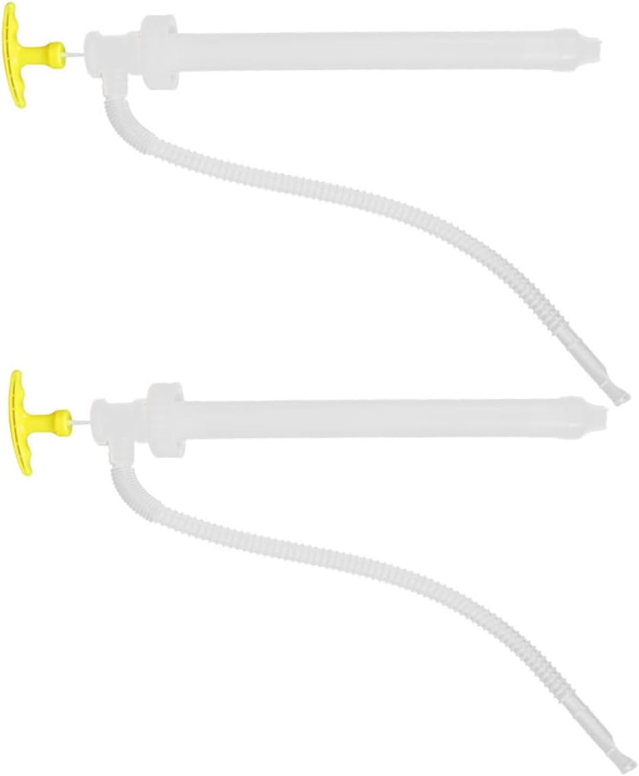 Levemolo 2pcs Manual Oil Transfer Pump Plastic Hand Pump for Gasoline Fuel Car Accessories Portable Lightweight Liquid