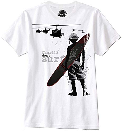 igczobuxlwesk Charlie Don't Surf Apocalypse Vietnam Now War Army Soldier Retro Men T Shirt