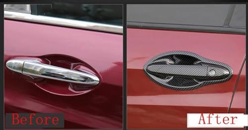 Cubierta manijas coche en fibra de carbono para HRV y Vezel 2014-2019 3
