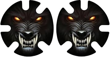 4Time All American Wrestling Headgear Decals Wraps Wolf