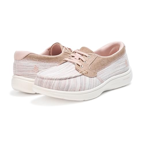 Skechers Women's Striped Canvas Boat Shoe3