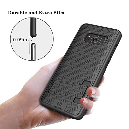 Galaxy S8 Holster Case, Wixgear Shell Holster Combo Swivel Slim Belt Case For Samsung Galaxy S8 With Stand And Belt Clip (Not For Galaxy S8 Plus) #TOP2