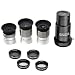 Starboosa 1.25-Inch Telescope Eyepiece Set with Barlow and Filters | Multi-focal eyepiece kit; fully multi-coated optics