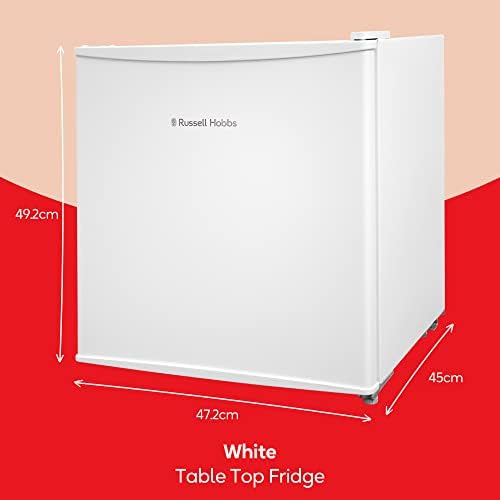 Russell Hobbs RHTTLF1 43L Table Top F Energy Rating Fridge White