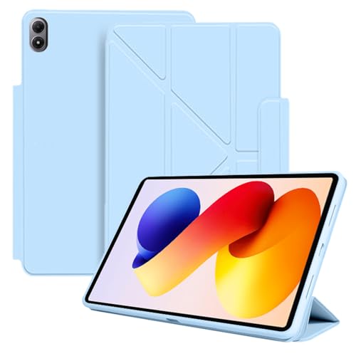 Redmi Pad 2 Pro/Xiaomi POCO Pad M1 �p ���C�z�� �P�[�X �^�u���b�g�J�o�[ �ی�P�[�X �yHUKWIMO�z �X�^���h�@�\�t�� ���^ ���y�� �S�ʕی� ����PU �X�N���b�`�΍� ���U�[ �ω��� �ϋv�� Redmi Pad 2