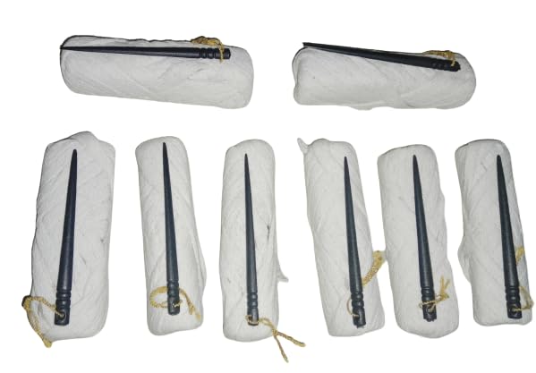 Genric (Pack of 8 Pcs) Peticot Thread Roll/Nada Flat Cotton String (Dori) with 6 Meter Length White Color/100% Cotton Nada for Lehenga/Pyjama/Indian Dresses/Petticoat/Sari/Salwars etc-image-23