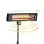 Sun Joe SJPH1500E 5118 BTU Remote Controlled Water-Resistant Electric Indoor/Outdoor Patio Infrared Heater w/Wall Mount Bracket