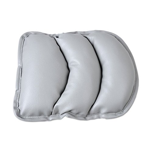GAMPRO Luxury PU Soft Leather Car Center Console Cushion(11x 8.6 inches) Vehicle Seat Cushions Armrest Pillow Pad for Car Motor Auto Vehicle, Raises Your Center Console.(Gray)