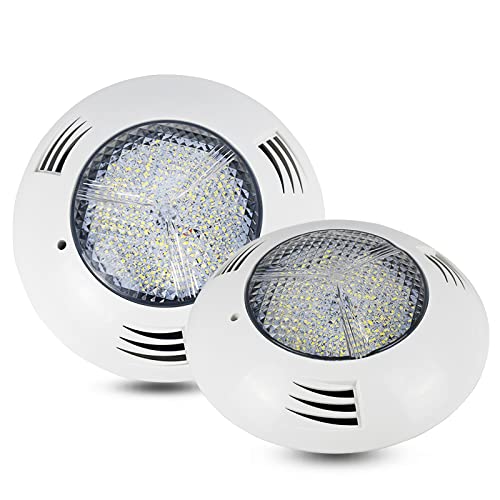 AKSPET Jiaxu Luci per Esterni Lampada da Piscina a LED Lampade a Parete 24W 36W Lampade a Parete IP68 Impermeabile 12V RGB Luce Subacquea (Colore : Warm White 12V, Dimensione : 24W)