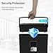 Woolsche Paper Shredder for Home,5 Sheet Desktop Cross Cut with 2.38-Gallon Basket Shredder,P-4 Security Level, 4-Mode Design, Shreds Paper/Credit Card - Durable, with Jam Proof Function for Home