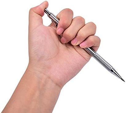 Miniatura 7 de Paquete de 2 portaminas de 0.079 pulgadas (0.079 in) de metal, lápiz mecánico automático de dibujo para dibujo, carpintero, manualidades, bocetos de