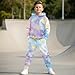 Twousenru Tie-Dye Star Koala Unisex 2 Piece Outfits Hoodie Sweatsuit Sets for 5-12Y Boys Girls Oversized Sweatshirt and Baggy Fall Fashion Sweatpant with Pockets Size 7-8T