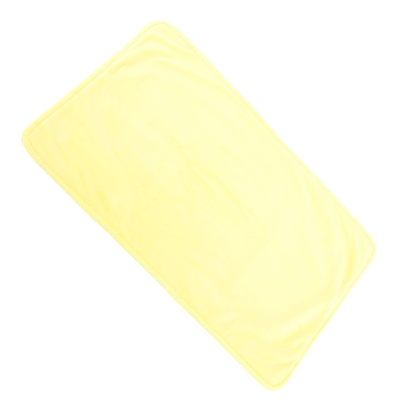 Almohadilla calefactora eléctrica de grafeno, manta térmica USB de 50x30cm color amarillo