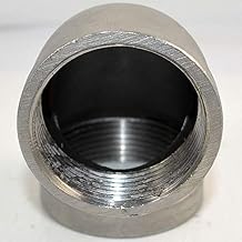 Mromax Stainless Steel 316 Cast Pipe Fitting 90 Degree Elbow 3/8inch silver 1Pcs