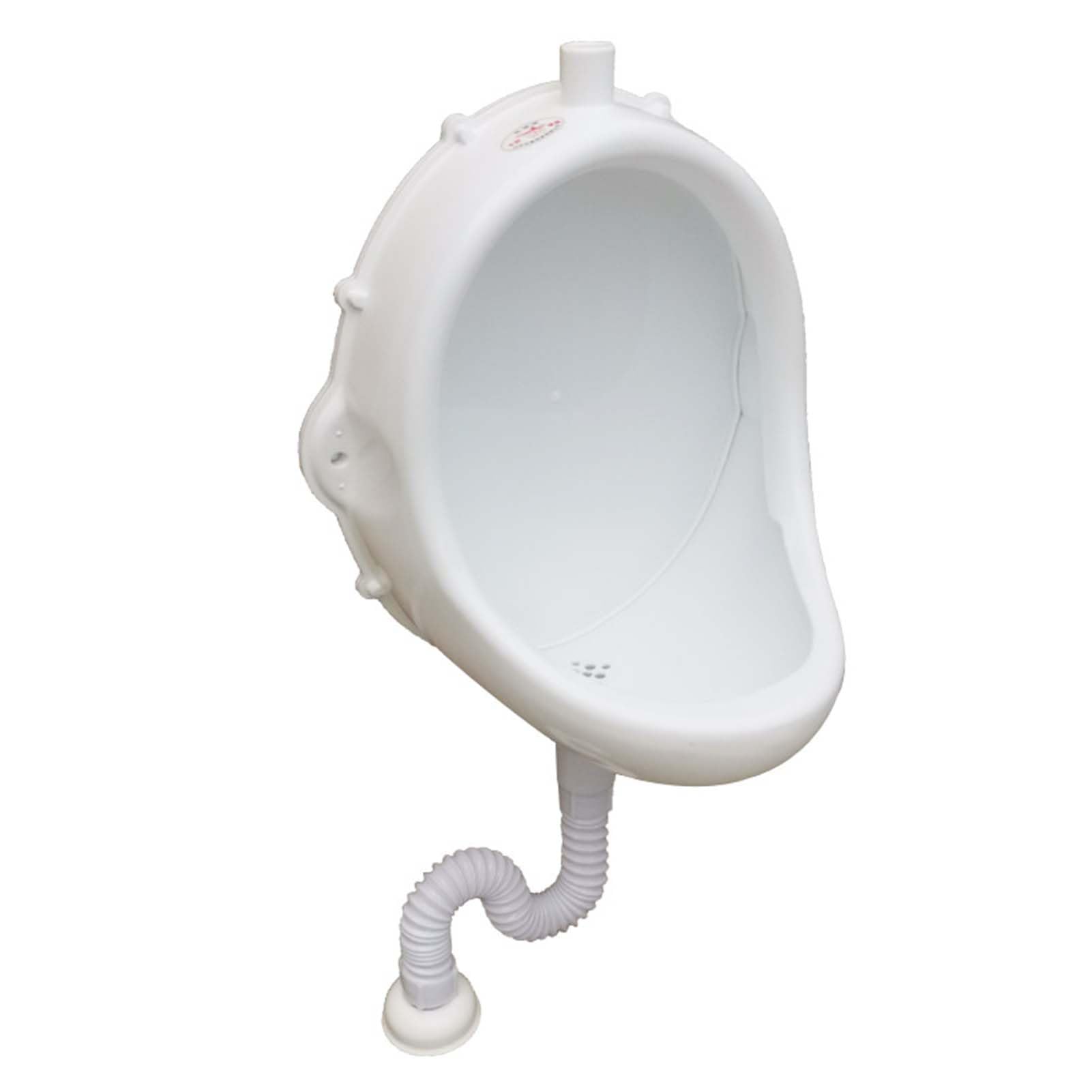 GTHTUHFD Wall-Mounted Men Urinal, Outdoor Simple Toilet Plastic Bathroom Splash-Proof Urinals, Waterless Urinal Diverter With Hose For Adults And Children, Garage Urinal Temp