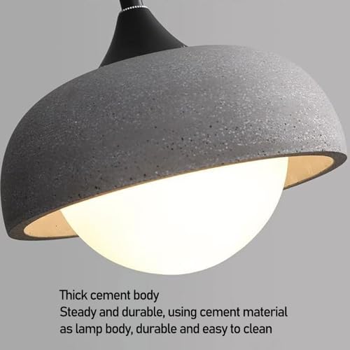 Lámpara de techo interior regulable de estilo nórdico e industrial gris 7