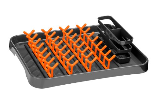 Premier Housewares Dish Drainer - Grey/Orange