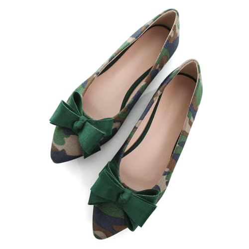 Image of SAILING LU Women's Bow-Knot Pointed Toe Ballet Flats