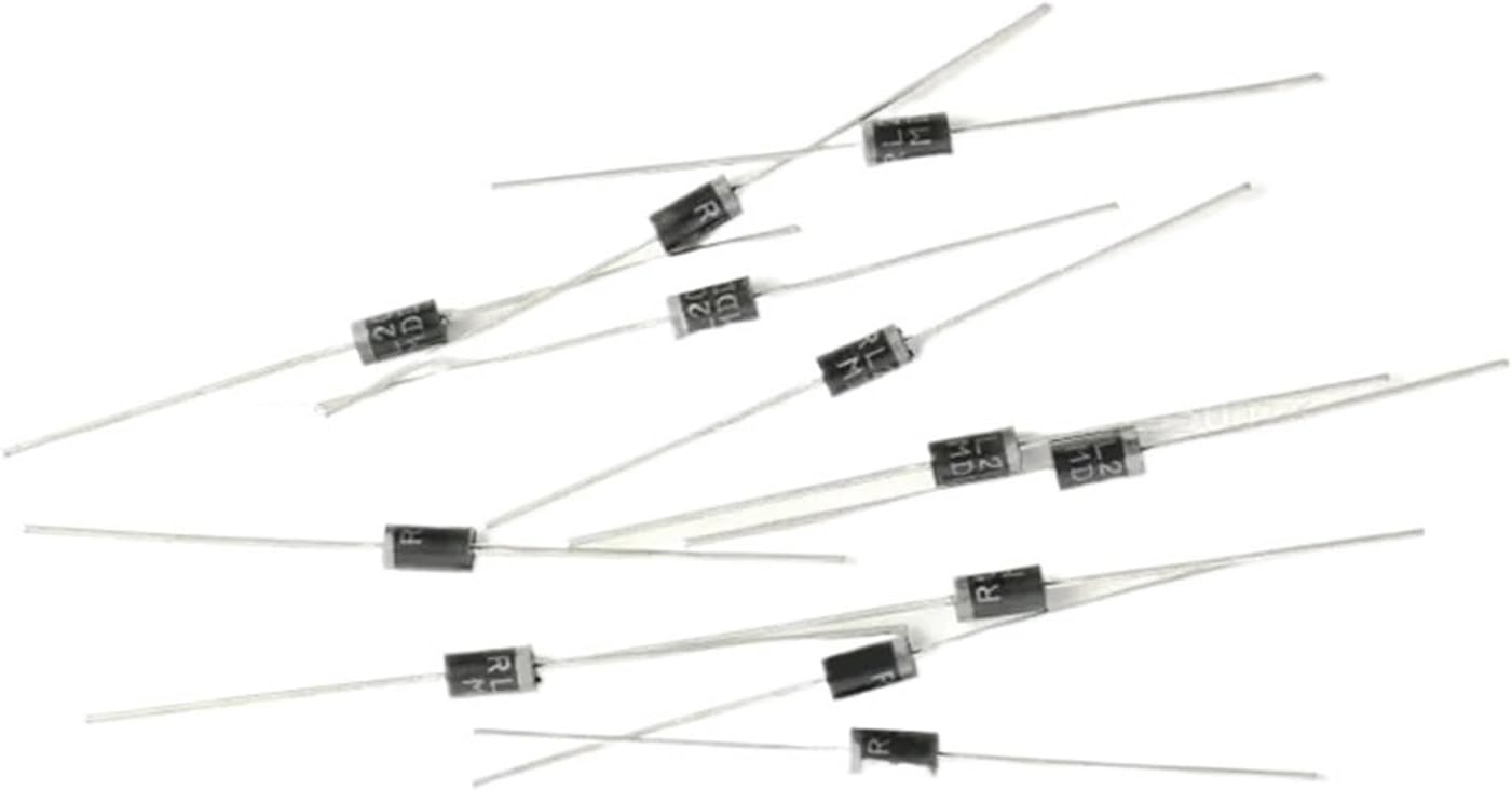 20PCS SB240 SB260 SB2100 SB2200 SR240 SR260 SR2100 SR2200 2A 40V 60V 100V 200V DO-15 Schottky Rectifier DIP Diode(SR2200)
