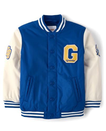 Image of Gymboree Boys' And Toddler Embroidered Varsity Fall Jacket
