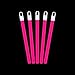 Lumistick 6 Inch Standard Glow Sticks with Strings - Kids Safe & Non-Toxic Light Up Sticks - Illuminating Luminescent Bulk Sticks - Glows in The Dark Chem Lights (Pink, 25 Glow Sticks)