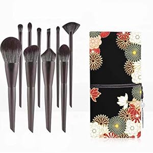 MADALIAN 10 Makeup Brush Set Brush Eyeshadow Blush Brush Eye Portable Beauty Tool Foundation Brush(Color:D)