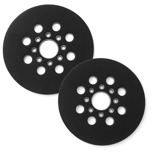 125 mm Schleifteller Ersatz für Bosch PEX 220 A/GEX 125-1 | 8-Loch Klett-Pad mit Hartgummi, Staubabsaugung, langlebige Schleifteller, 2er-Set 125 mm Schleifteller Ersatz für Bosch PEX 220 A/GEX 125-1 | 8-Loch Klett-Pad mit Hartgummi, Staubabsaugung, langlebige Schleifteller, 2er-Set