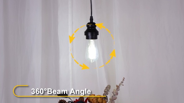 MAXvolador 12 Pack Vintage ST58 LED Edison Light Bulbs 60W