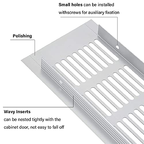 600x80mm Airflow Vent Ventilation Plates Shutters Air Return Grille Aluminium Alloy Airflow Insect Screen for RV Cabinets - Image 4