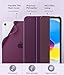 MoKo Case for New iPad (A16) 11th Generation 2025/ 10th Generation 2022, iPad 11 inch/ 10.9 inch Case with Soft TPU Translucent Frosted Back Cover, Auto Wake/Sleep, Support Touch ID, Dark Purple