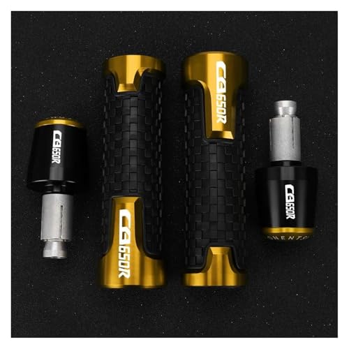 Embouts de guidon CB650R 2019 accessoires de moto 22mm dorés - 2