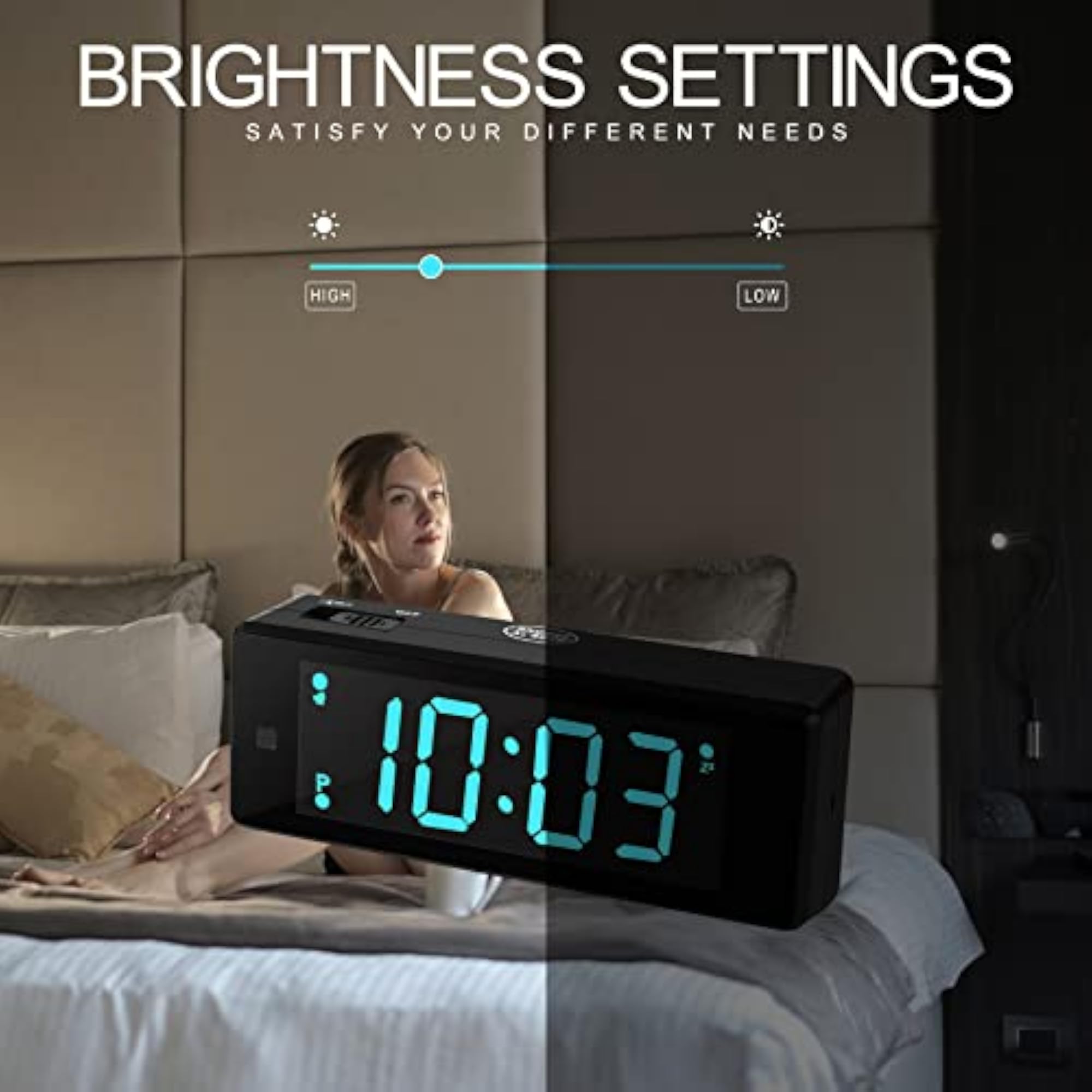 Digital Alarm Clock with Upgraded LED Display