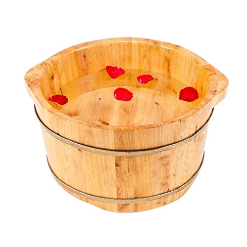 Spa de pies de madera para baño y masaje en casa miniatura 1