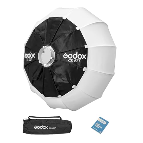 GODOX CS-65T 65cm Lantern Softbox Modificador fotográfico y Suave luz para Godox MS200-V MS300-V SK400II-V DP400III-V DP600III-V SL60W SL60IID SL60IIBi SL100D SL100Bi y Otro Studio Video Light