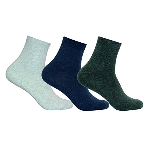 Image of Supersox Men Ankle Plain Socks - Pack of 3