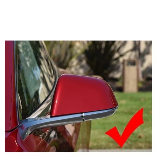 Coques Rétroviseurs Tesla Modèle 3 Solution Remplacement Caches Cassés Noir - 3