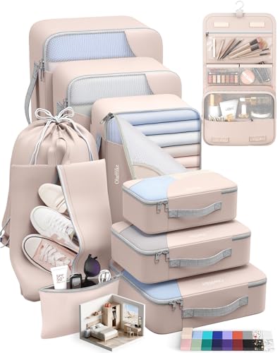 ALL INCLUDED 10-Pack Durable Packing Cubes for Luggage