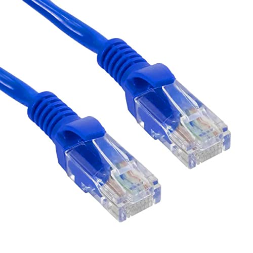 Cabo de Rede Azul Ethernet RJ45 Com Conector Cabo15 Metros Resistente a Tensão Dobra Queda Patch Cor