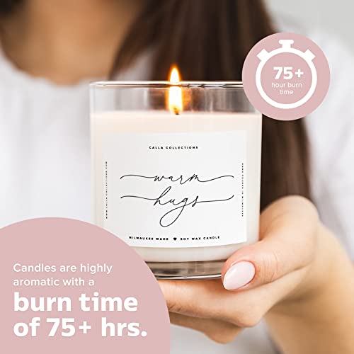 Warm Hugs Candle, Premium 75 Hour Burn Time, Sympathy Gift, Get Well Soon Gifts For Women, Lemongrass Lavender, Usa Made Natural Soy Wax, Thinking Of You For Her, Him, Friends, Mom, Divorce, Miss You #TOP1