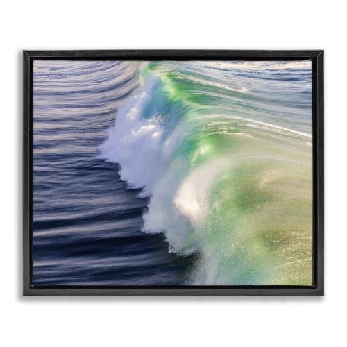 Rolling Sea Waves Ocean Photography, 24 x 30 Inch Canvas in Floater Frame