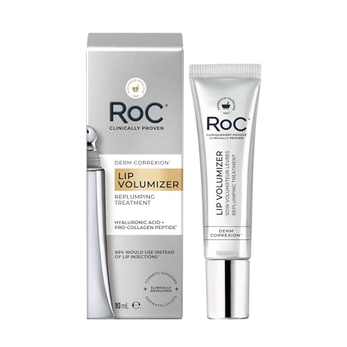 RoC Derm Correxion Lip Volumizer | Volumateur Lèvres, Baume Repulpant à l'Acide Hyaluronique & aux Peptides de Collagène | 10 ml