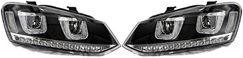 Eagle Eyes 441198 LHD Black DRL LED Projector Headlights With LED Indicator
