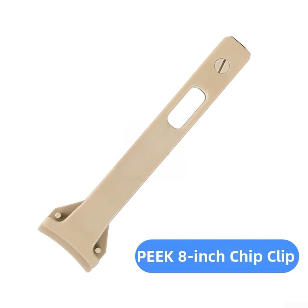 PEEK - Pinzette da laboratorio, con punta piatta antistatica antigraffio (20,3 cm)