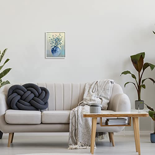 'Wild Botanicals Plant Sprigs Rounded Blue Bowl'| Framed Giclee Art by Stupell Industries - Used condition - Image 2